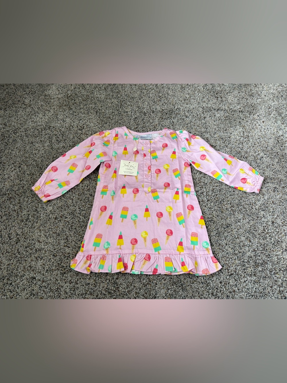 NWT Rachel Riley Toddler Girls Ice Cream Coverup - Size 2T